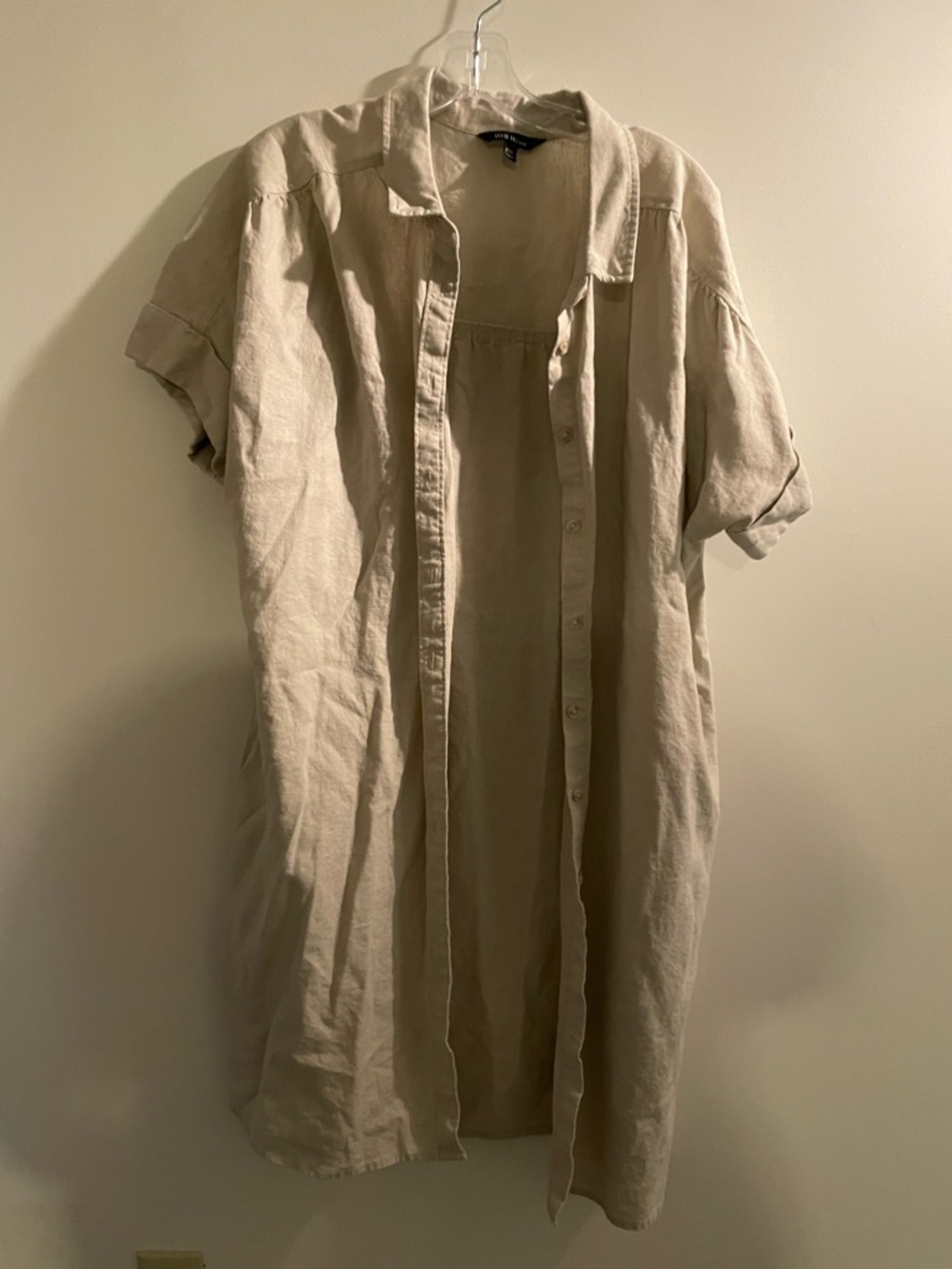 Well Worn brand 100% linen shirt dress XXL